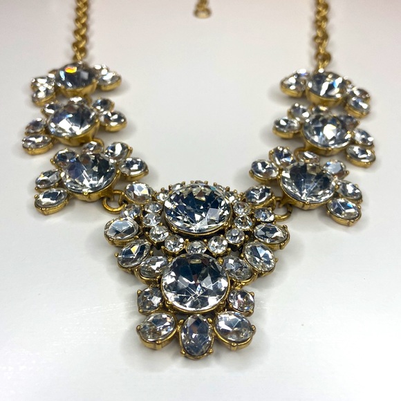 J. Crew statement rhinestone necklace - Picture 2 of 5